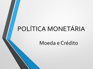 política monetária - Professores FACCAT