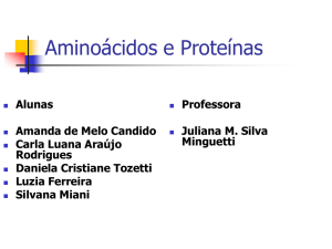 Aminoácidos e Proteínas