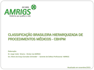 Classificação Brasileira Hierarquizada de Procedimentos Médicos