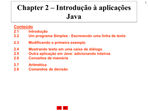 Chapter 2 - Introduction to Java Applications