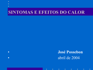 Calor: sintomas e efeitos (parte 1) - José Possebon - HO