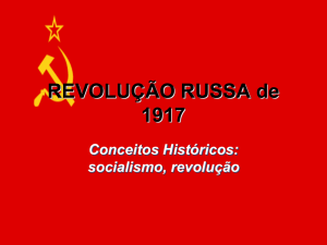 REVOLUÇÃO RUSSA de 1917