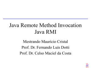 Java Remote Method Invocation Java RMI