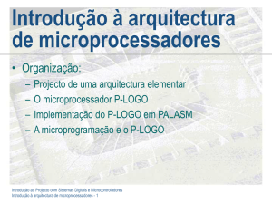 Introdução à arquitectura de microprocessadores