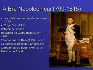 A Era Napoleônica(1799-1815)