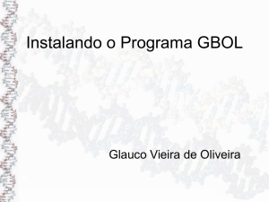 Instalando o Programa GBOL - UFMT