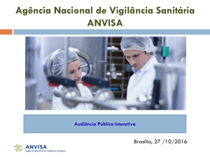 Controle Sanitário de Alimentos no Brasil