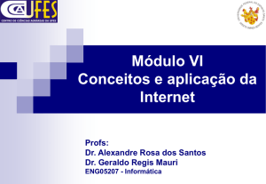 Módulo VI Conceitos e aplicação da Internet