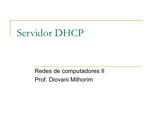 Servidor DHCP - Professor Diovani