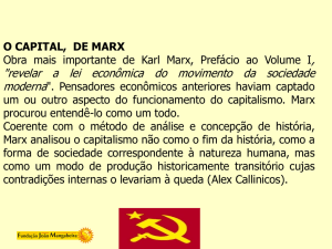 O CAPITAL DE MARX