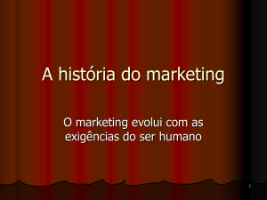 A história do marketing