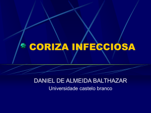 coriza infecciosa - Universidade Castelo Branco