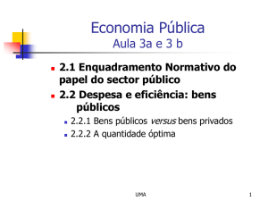 Economia e Finanças Públicas 2º Ec – Turmas T6 e T7