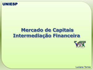 Mercado de Capitais Intermediação Financeira