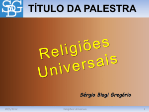 Slide 1 - Sérgio Biagi Gregorio