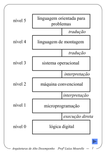 Arquiteturas de Alto Desempenho Profª Luiza Mourelle 1