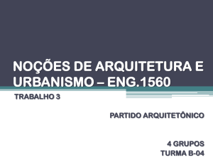 noções de arquitetura e urbanismo – eng.1560 - SOL