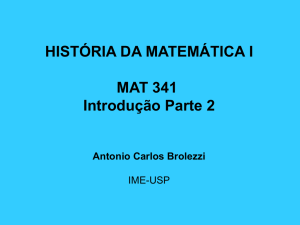 História da Matemática - IME-USP