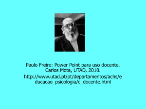 Paulo Freire - Carlos Alberto Mota