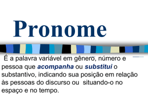 pronomes demonstrativos