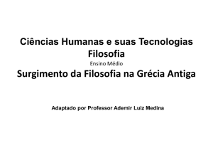 Surgimento da Filosofia alunos (931328)