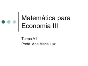 Matemática para Economia III