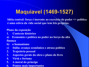 Maquiavel (1469-1527)