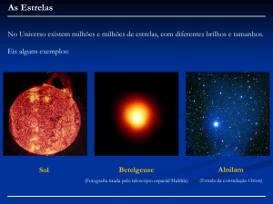 Nascimento e Morte de Estrelas