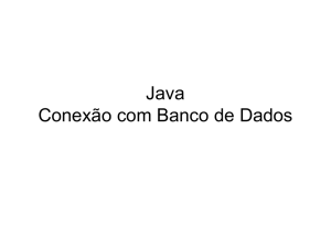 Java Conexão com Banco de Dados