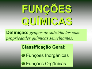 funções inorgânicas - Prof. Camilo Castro