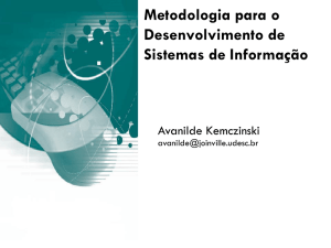 Metodologia para o Desenvolvimento de Sistemas de Informação