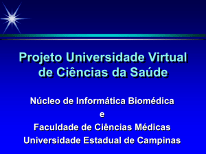 Projeto Universidade Virtual de Ciências da Saúde