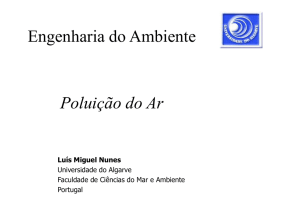 CP – Efeitos dos poluentes atmosféricos – aquecimento global