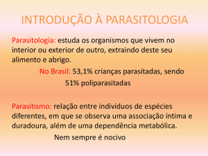 introdução à parasitologia