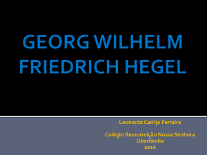 Georg Wilhelm Friedrich Hegel