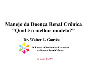 Slide 1 - Sociedade Brasileira de Nefrologia