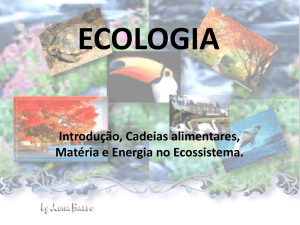 ecologia - Colégio Machado de Assis