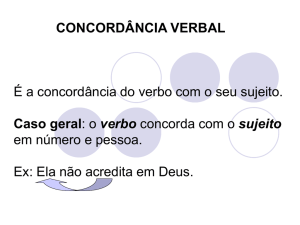 Concordncia verbal