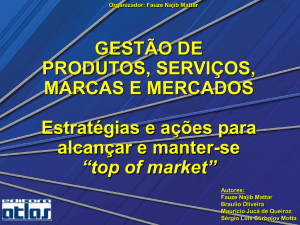 Gestão de Produtos, Serviços, Marcas e Mercados