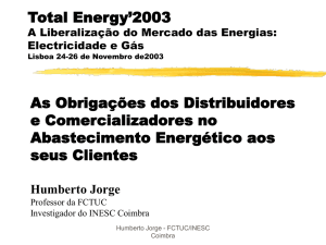 Parte da apresentação no Seminário Total Energy 2003