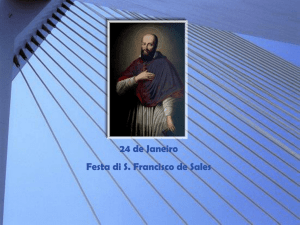 Festa de S. Francisco de Sales