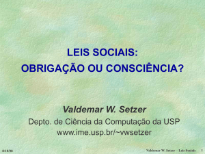 Leis sociais - IME-USP