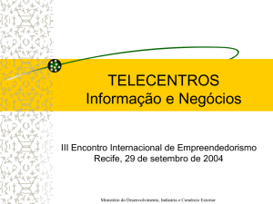 Telecentros de Informação e Negócios