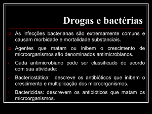 Drogas e bactérias