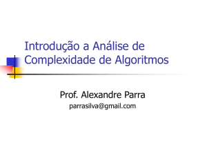 Introdução à Análise de Complexidade de Algoritmos