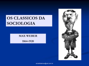 max weber - Sociologia
