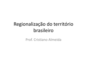 Regionalização do território brasileiro