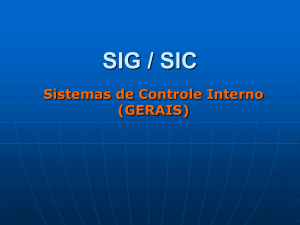 SIG / SIC Sistemas de Controle Interno