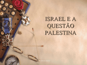 israel e a questão palestina