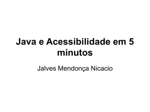 Java e Acessibilidade